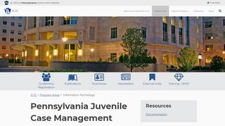 
                            2. Information Technology - Juvenile Court Judges' Commission - PA.gov