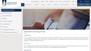 
                            8. Information Technology Services | Alfaisal University