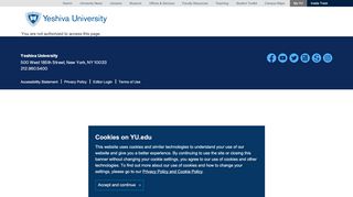 
                            2. Information Technology Services ∣ Email Login | Yeshiva University