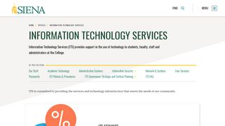 
                            5. Information Technology Services | Siena College