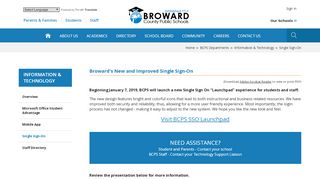 
                            4. Information & Technology / Single Sign-On - Broward Schools