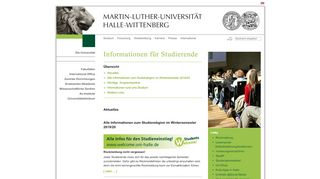 
                            6. Informationen für Studierende - uni-halle.de