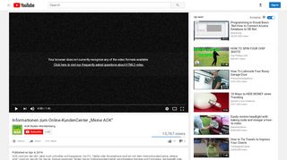 
                            7. Informationen zum Online-KundenCenter „Meine AOK“ - YouTube