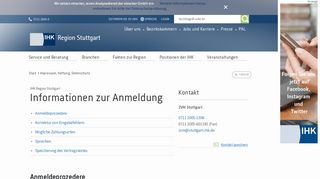 
                            4. Informationen zur Anmeldung - IHK Region Stuttgart