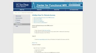 
                            4. InfoSys How To: Remote Access - Center for Functional MRI ...