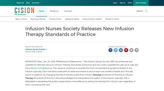 
                            3. Infusion Nurses Society Releases New Infusion Therapy ...