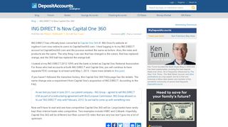 
                            6. ING DIRECT Is Now Capital One 360 - Deposit Accounts