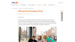 
                            6. ING launches Developer Portal | ING