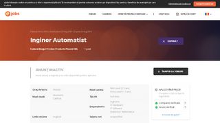 
                            7. Inginer Automatist - ejobs.ro