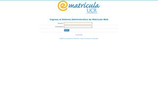 
                            5. Ingreso al login administrativo - ematricula.ucr.ac.cr