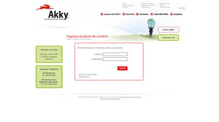 
                            4. Ingreso al panel de control - Akky