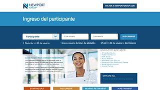 
                            5. Ingreso del participante - es.secure.newportgroup.com