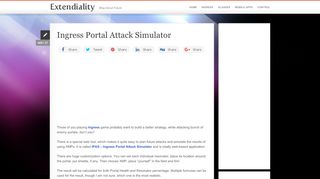 
                            5. Ingress Portal Attack Simulator - Extendiality