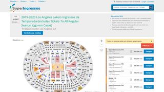 
                            6. Ingressos 2019-2020 Los Angeles Lakers Season …