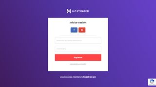 
                            7. Iniciar sesión en Hostinger CPanel - Hostinger