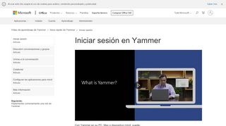 
                            8. Iniciar sesión en Yammer - support.office.com