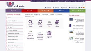 
                            5. Início - Portal Unioeste