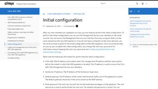 
                            4. Initial configuration - Citrix Docs