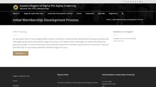 
                            2. Initial Membership Development Process – Eastern Region of Alpha ...