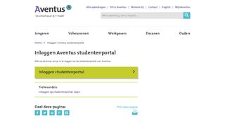 
                            2. Inloggen Aventus studentenportal | Aventus