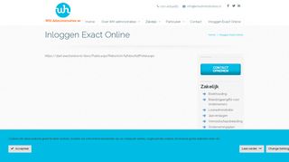 
                            8. Inloggen Exact Online - WH AdministratiesWH …