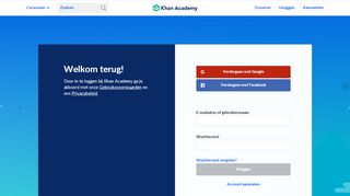 
                            7. Inloggen | Khan Academy