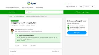 
                            8. Inloggen kpn wifi hotspot /fon | KPN Community