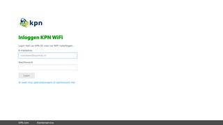
                            4. Inloggen KPN WiFi