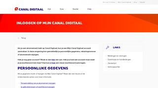 
                            4. Inloggen op Mijn Canal Digitaal | Canal Digitaal