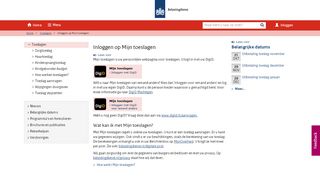 
                            1. Inloggen op Mijn toeslagen - belastingdienst.nl