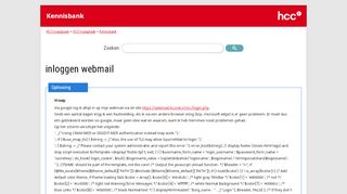 
                            4. inloggen webmail - HCC!vraagbaak