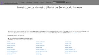 
                            8. Inmetro.gov.br - Inmetro | Portal de Servicos do Inmetro