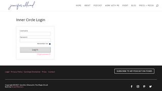 
                            8. Inner Circle Login | Jennifer Allwood