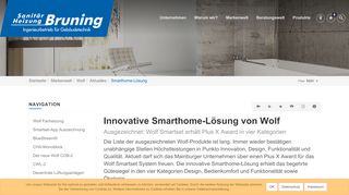 
                            3. Innovative Smarthome-Lösung von Wolf - Sanitär Heizung Bruning