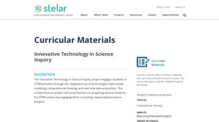 
                            4. Innovative Technology in Science Inquiry | STELAR - STEM Learning ...