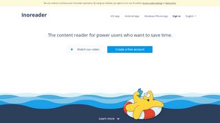 
                            2. Inoreader - The content reader for power users who want to ...