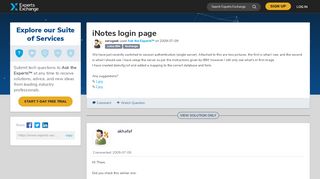 
                            9. iNotes login page - Experts Exchange