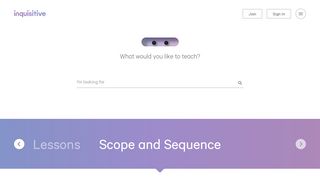 
                            5. Inquisitive - Scope and Sequence