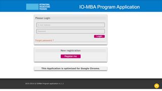 
                            4. Inscription au programme EMBA | Login - iombareg.unige.ch