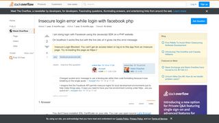 
                            6. Insecure login error while login with facebook php - Stack ...