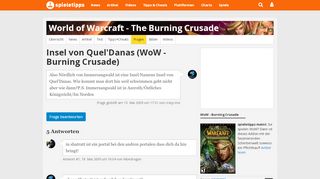 
                            6. Insel von QuelDanas: WoW - Burning Crusade - Spieletipps