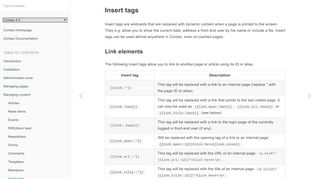 
                            10. Insert tags · Manual for Contao 4.3