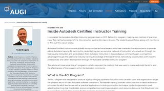 
                            5. Inside Autodesk Certified Instructor Training | AUGI - The world's ...