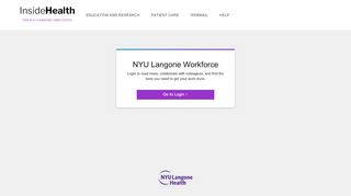 
                            2. InsideHealth | Internal Login - NYU Langone Login