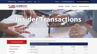 
                            8. Insider Transactions – AmeriServ