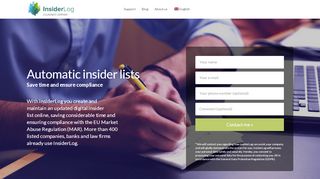 
                            7. InsiderLog - Automatic Insider Lists in Accordance with MAR