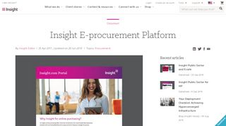 
                            4. Insight E-procurement Platform | Insight