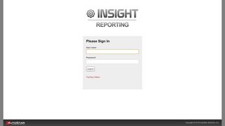 
                            4. Insight Reporting Platform: Sign In