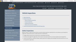 
                            6. Inspections | Utah DMV