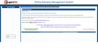 
                            5. Inspirisys Warranty Management System